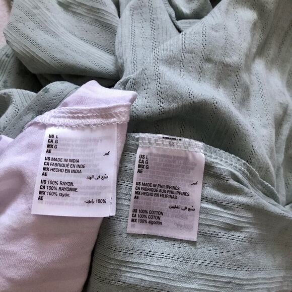 Charter Club and Alfani New Button Front Sleepwear Tops Women L - Picture 13 of 14